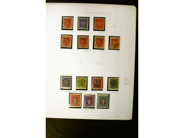 1918/19, sehr schöne ungebrauchte und gestempelte Sammlung mit vielen besseren Werten ab Lemberger Ausgabe dabei u.a. Mi.-Nr.