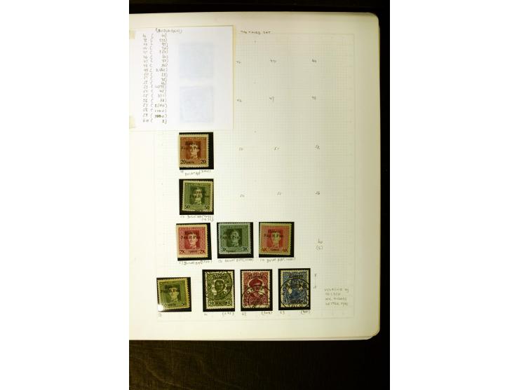 1918/19, sehr schöne ungebrauchte und gestempelte Sammlung mit vielen besseren Werten ab Lemberger Ausgabe dabei u.a. Mi.-Nr.