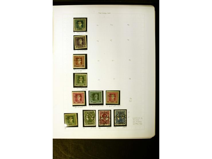 1918/19, sehr schöne ungebrauchte und gestempelte Sammlung mit vielen besseren Werten ab Lemberger Ausgabe dabei u.a. Mi.-Nr.