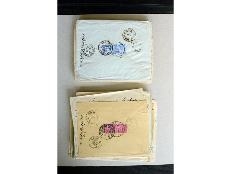 1888/1903, etwa 95 Briefe nach Persien, dabei viele R-Briefe, 2 Briefe mit L1 bzw. hs. "OBESSARENKO", etc.