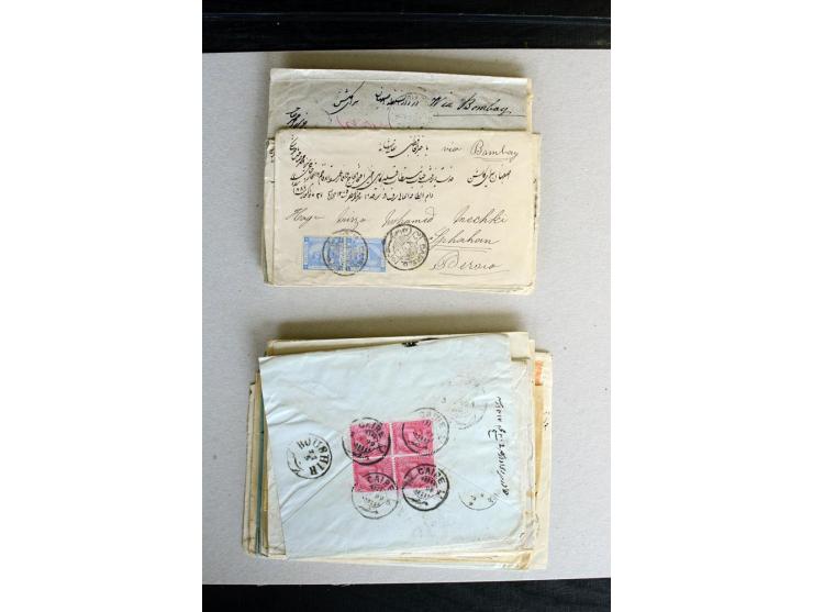 1888/1903, etwa 95 Briefe nach Persien, dabei viele R-Briefe, 2 Briefe mit L1 bzw. hs. "OBESSARENKO", etc.