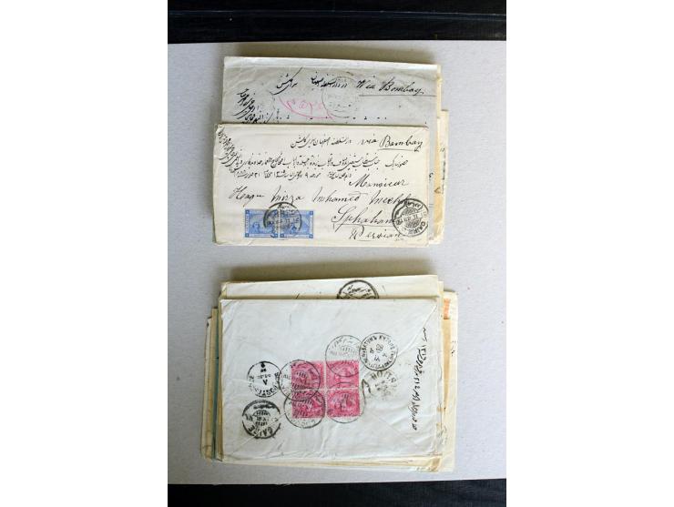 1888/1903, etwa 95 Briefe nach Persien, dabei viele R-Briefe, 2 Briefe mit L1 bzw. hs. "OBESSARENKO", etc.