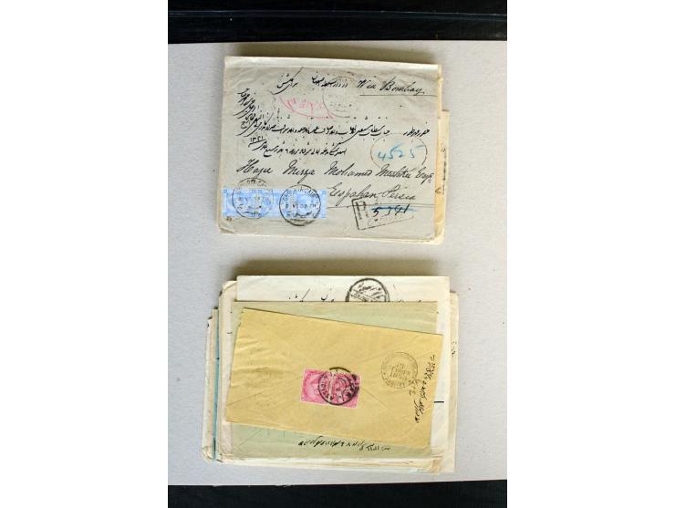 1888/1903, etwa 95 Briefe nach Persien, dabei viele R-Briefe, 2 Briefe mit L1 bzw. hs. "OBESSARENKO", etc.