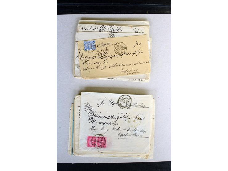 1888/1903, etwa 95 Briefe nach Persien, dabei viele R-Briefe, 2 Briefe mit L1 bzw. hs. "OBESSARENKO", etc.