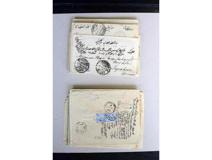 1888/1903, etwa 95 Briefe nach Persien, dabei viele R-Briefe, 2 Briefe mit L1 bzw. hs. "OBESSARENKO", etc.