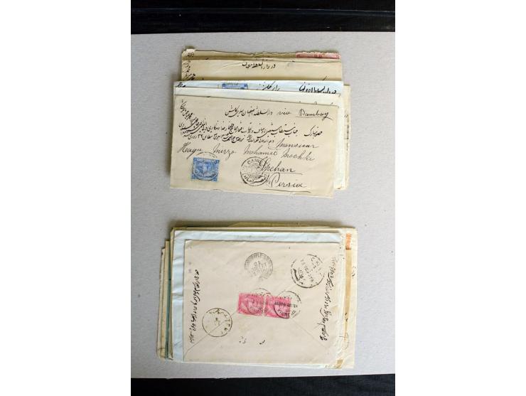 1888/1903, etwa 95 Briefe nach Persien, dabei viele R-Briefe, 2 Briefe mit L1 bzw. hs. "OBESSARENKO", etc.