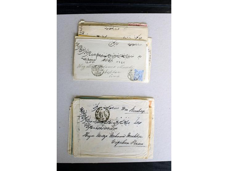 1888/1903, etwa 95 Briefe nach Persien, dabei viele R-Briefe, 2 Briefe mit L1 bzw. hs. "OBESSARENKO", etc.