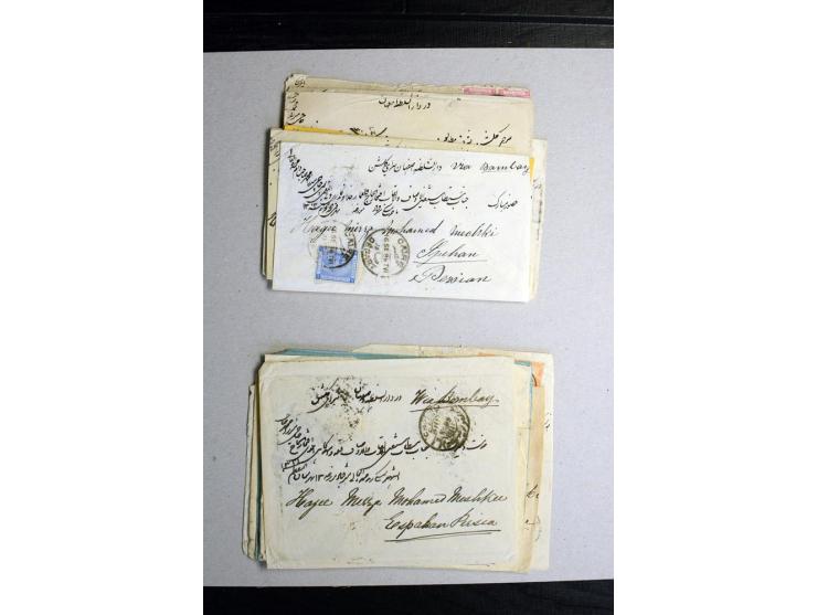 1888/1903, etwa 95 Briefe nach Persien, dabei viele R-Briefe, 2 Briefe mit L1 bzw. hs. "OBESSARENKO", etc.