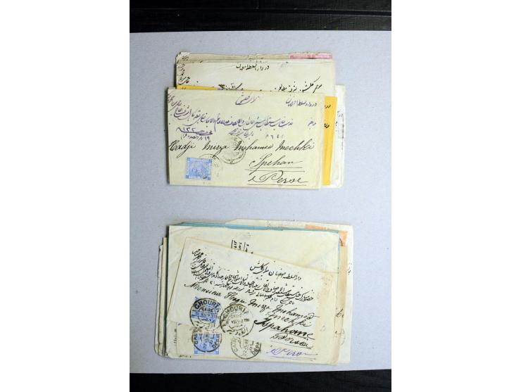 1888/1903, etwa 95 Briefe nach Persien, dabei viele R-Briefe, 2 Briefe mit L1 bzw. hs. "OBESSARENKO", etc.