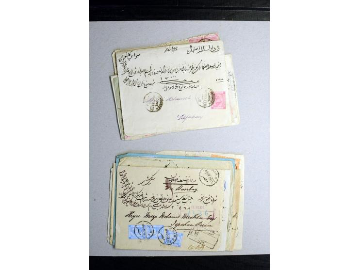 1888/1903, etwa 95 Briefe nach Persien, dabei viele R-Briefe, 2 Briefe mit L1 bzw. hs. "OBESSARENKO", etc.