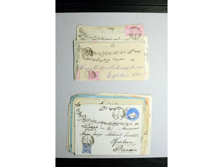 1888/1903, etwa 95 Briefe nach Persien, dabei viele R-Briefe, 2 Briefe mit L1 bzw. hs. "OBESSARENKO", etc.