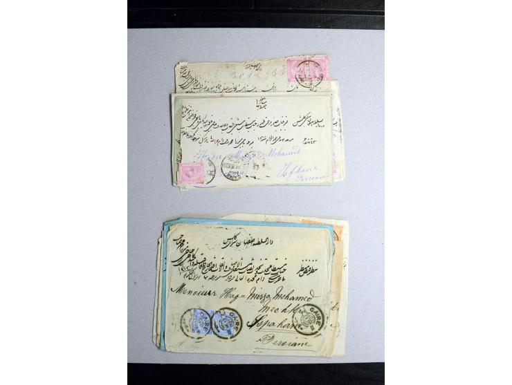 1888/1903, etwa 95 Briefe nach Persien, dabei viele R-Briefe, 2 Briefe mit L1 bzw. hs. "OBESSARENKO", etc.