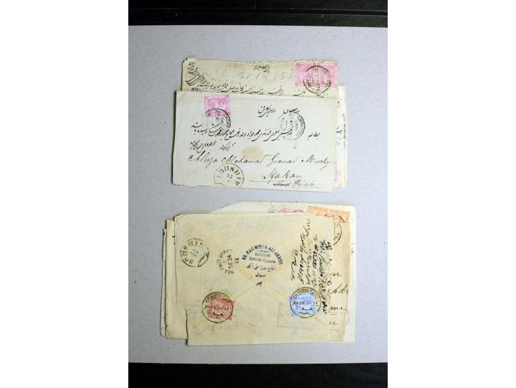 1888/1903, etwa 95 Briefe nach Persien, dabei viele R-Briefe, 2 Briefe mit L1 bzw. hs. "OBESSARENKO", etc.