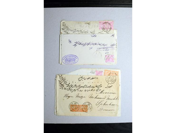 1888/1903, etwa 95 Briefe nach Persien, dabei viele R-Briefe, 2 Briefe mit L1 bzw. hs. "OBESSARENKO", etc.