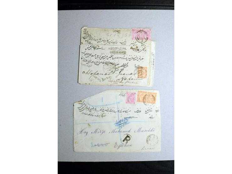 1888/1903, etwa 95 Briefe nach Persien, dabei viele R-Briefe, 2 Briefe mit L1 bzw. hs. "OBESSARENKO", etc.
