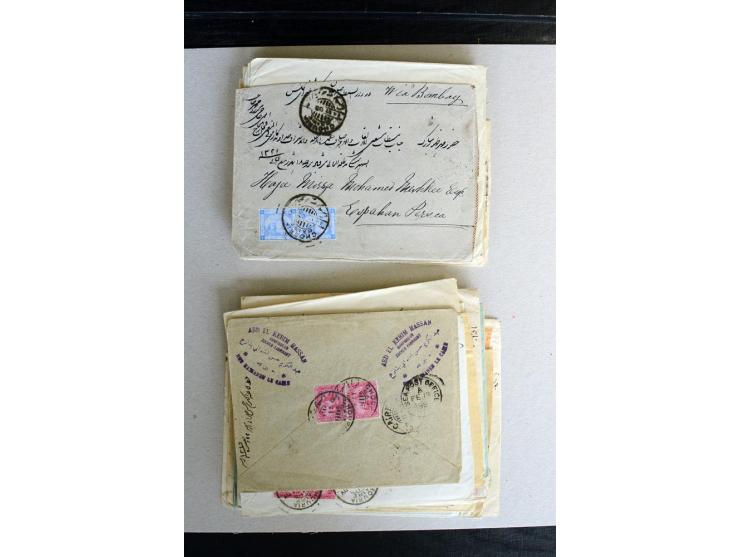 1888/1903, etwa 95 Briefe nach Persien, dabei viele R-Briefe, 2 Briefe mit L1 bzw. hs. "OBESSARENKO", etc.