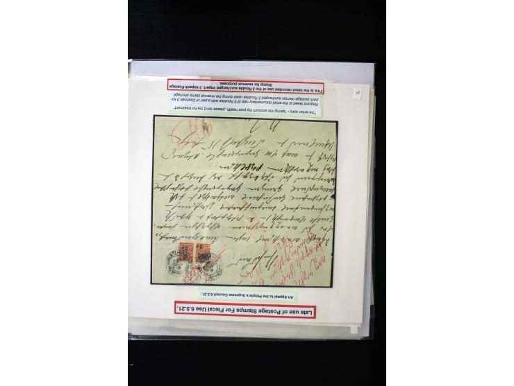 1870s/1923 (ca.), The Dr R J Ceresa Exhibit collection of Armenian Fiscal stamps and documents, comprising over 30 documents 