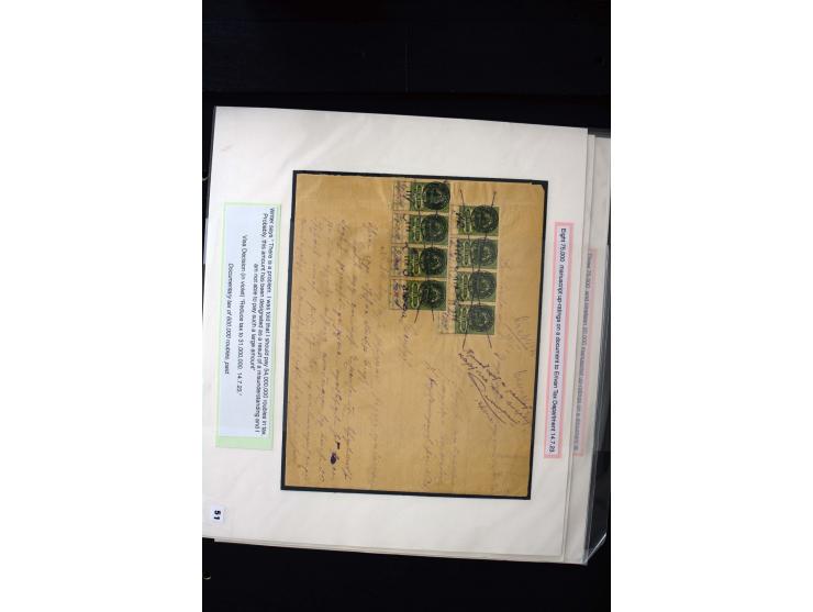 1870s/1923 (ca.), The Dr R J Ceresa Exhibit collection of Armenian Fiscal stamps and documents, comprising over 30 documents 
