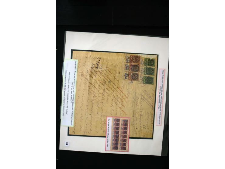1870s/1923 (ca.), The Dr R J Ceresa Exhibit collection of Armenian Fiscal stamps and documents, comprising over 30 documents 