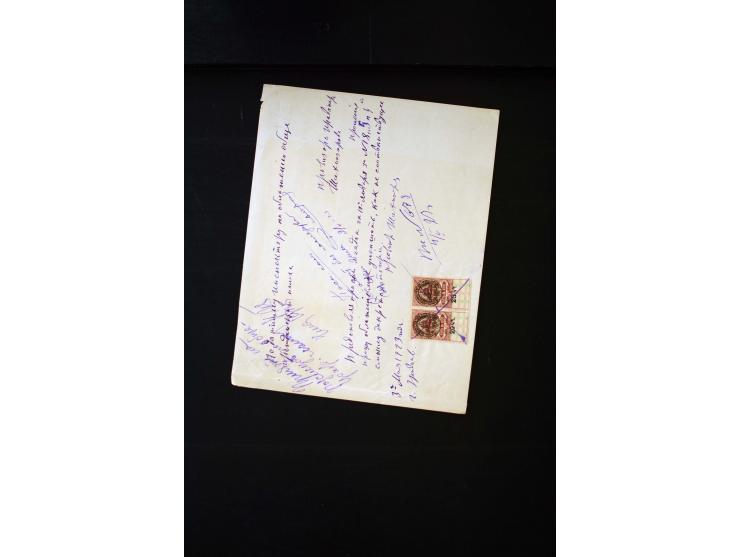 1870s/1923 (ca.), The Dr R J Ceresa Exhibit collection of Armenian Fiscal stamps and documents, comprising over 30 documents 