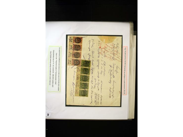 1870s/1923 (ca.), The Dr R J Ceresa Exhibit collection of Armenian Fiscal stamps and documents, comprising over 30 documents 