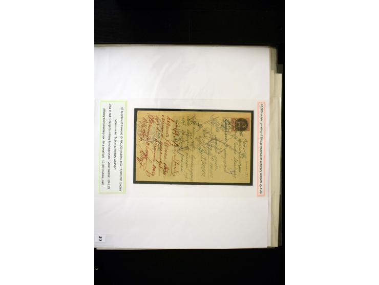1870s/1923 (ca.), The Dr R J Ceresa Exhibit collection of Armenian Fiscal stamps and documents, comprising over 30 documents 