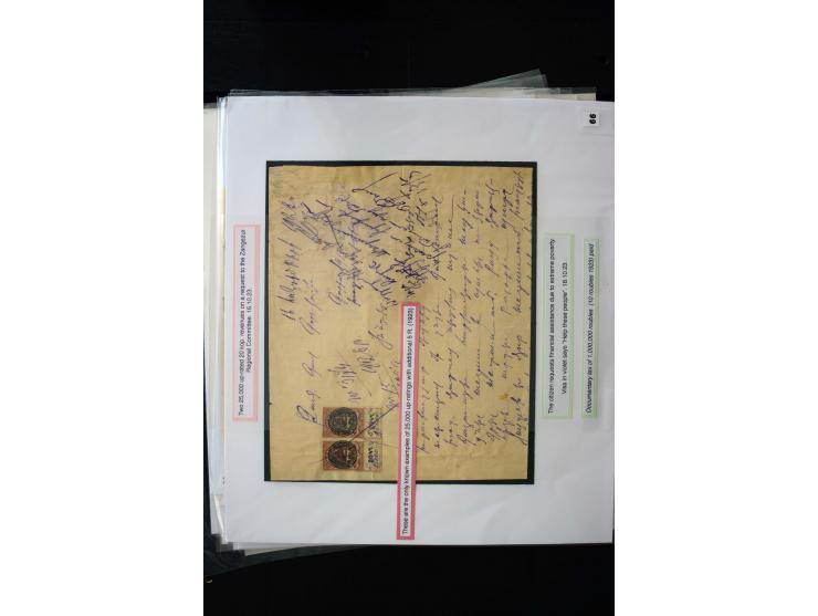 1870s/1923 (ca.), The Dr R J Ceresa Exhibit collection of Armenian Fiscal stamps and documents, comprising over 30 documents 