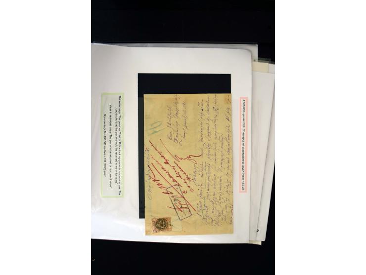 1870s/1923 (ca.), The Dr R J Ceresa Exhibit collection of Armenian Fiscal stamps and documents, comprising over 30 documents 