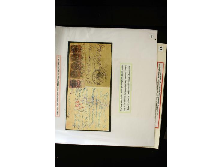 1870s/1923 (ca.), The Dr R J Ceresa Exhibit collection of Armenian Fiscal stamps and documents, comprising over 30 documents 
