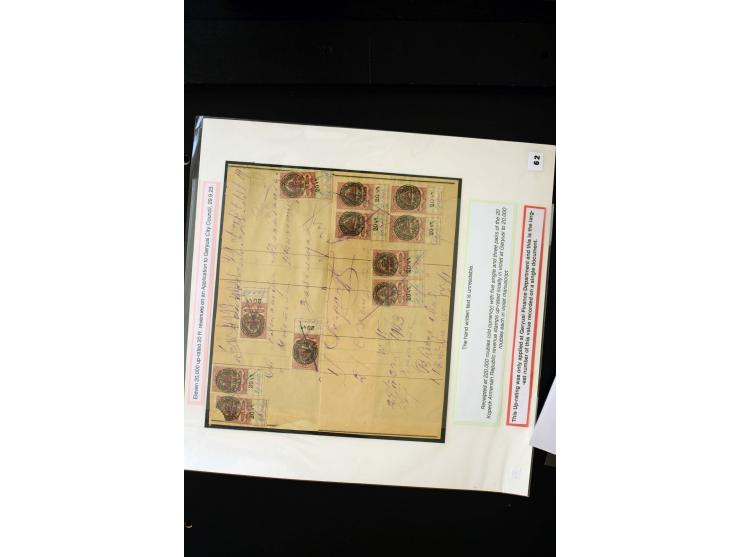 1870s/1923 (ca.), The Dr R J Ceresa Exhibit collection of Armenian Fiscal stamps and documents, comprising over 30 documents 