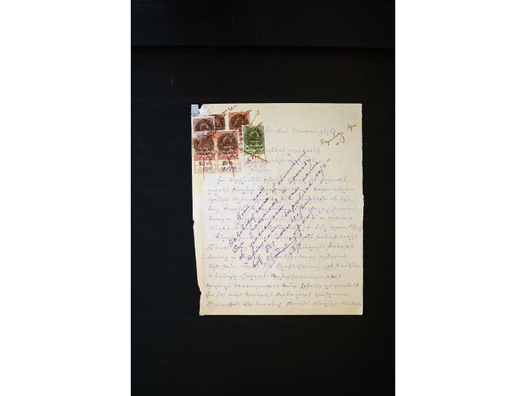 1870s/1923 (ca.), The Dr R J Ceresa Exhibit collection of Armenian Fiscal stamps and documents, comprising over 30 documents 