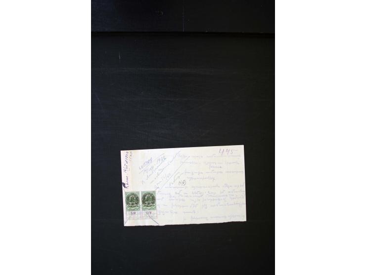 1870s/1923 (ca.), The Dr R J Ceresa Exhibit collection of Armenian Fiscal stamps and documents, comprising over 30 documents 