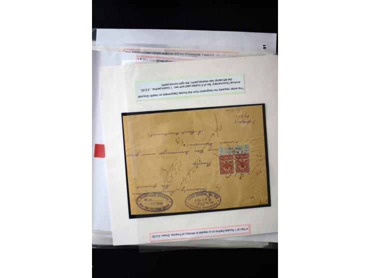 1870s/1923 (ca.), The Dr R J Ceresa Exhibit collection of Armenian Fiscal stamps and documents, comprising over 30 documents 