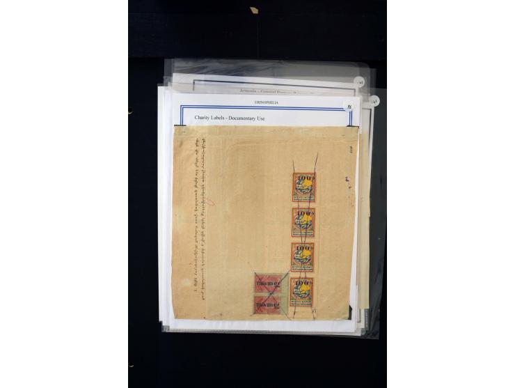 1923/41, The Dr R J Ceresa Exhibit collection of Armenian fiscal stamps and documents, comprising over 60 documents with 1923