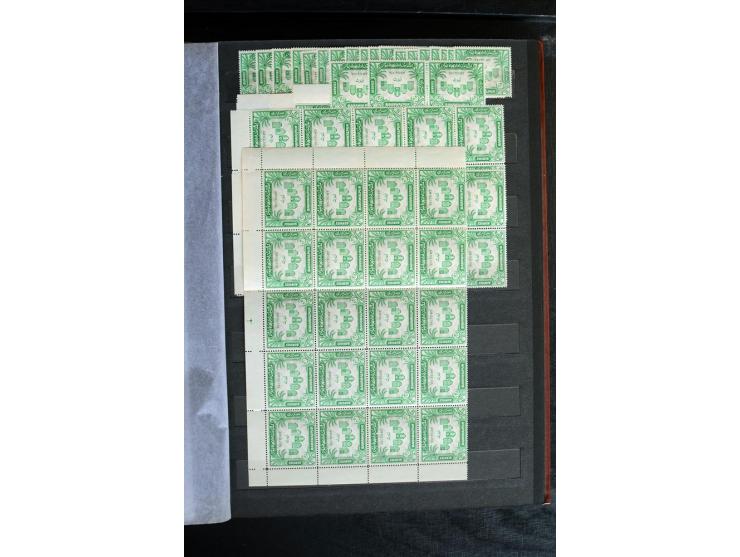 1947/49, postfrischer Bestand, dabei Bogen- und Bogenteile, dazu etwas Pakistan (SG nach Angabe des Einlieferers £ 4.900,-)
