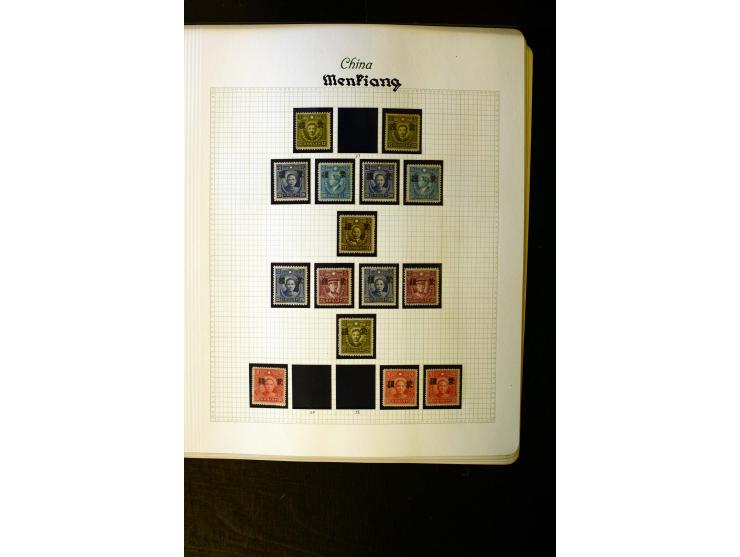 1911/42, ungebrauchte und gestempelte Sammlung mit u.a. Mandschurai Mi.-Nr. 1-20 (2), Yunnen 29-35, 36-44, Post im Tibet 1-11