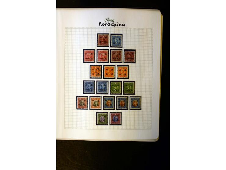 1911/42, ungebrauchte und gestempelte Sammlung mit u.a. Mandschurai Mi.-Nr. 1-20 (2), Yunnen 29-35, 36-44, Post im Tibet 1-11