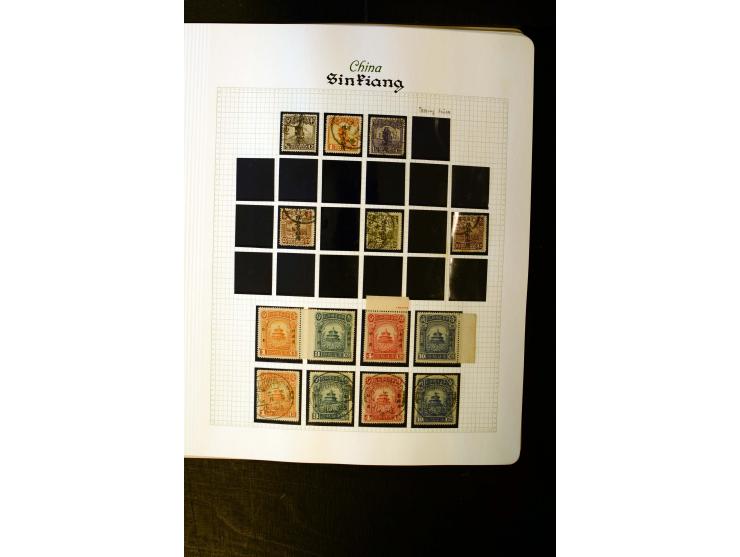 1911/42, ungebrauchte und gestempelte Sammlung mit u.a. Mandschurai Mi.-Nr. 1-20 (2), Yunnen 29-35, 36-44, Post im Tibet 1-11