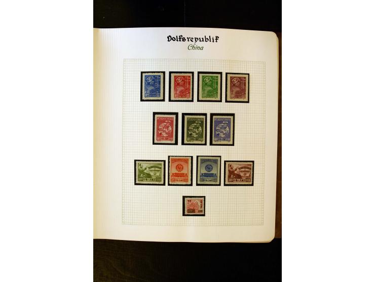 1949/58, postfrische Sammlung mit u.a. Mi.-Nr. 30, 31-34I, 35-48, 60-66, 67-76, Bl.1-6 etc., dazu Bürgerkriegsausgaben mit u.