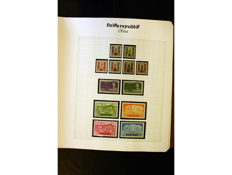 1949/58, postfrische Sammlung mit u.a. Mi.-Nr. 30, 31-34I, 35-48, 60-66, 67-76, Bl.1-6 etc., dazu Bürgerkriegsausgaben mit u.