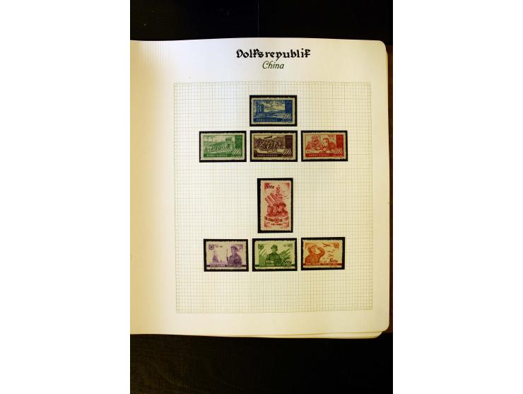 1949/58, postfrische Sammlung mit u.a. Mi.-Nr. 30, 31-34I, 35-48, 60-66, 67-76, Bl.1-6 etc., dazu Bürgerkriegsausgaben mit u.