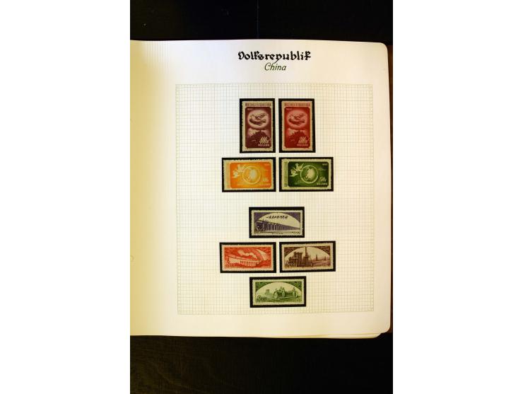 1949/58, postfrische Sammlung mit u.a. Mi.-Nr. 30, 31-34I, 35-48, 60-66, 67-76, Bl.1-6 etc., dazu Bürgerkriegsausgaben mit u.