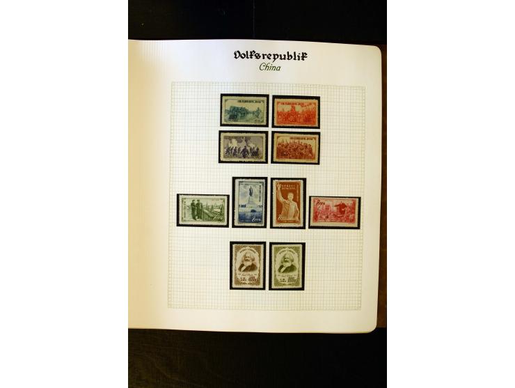 1949/58, postfrische Sammlung mit u.a. Mi.-Nr. 30, 31-34I, 35-48, 60-66, 67-76, Bl.1-6 etc., dazu Bürgerkriegsausgaben mit u.