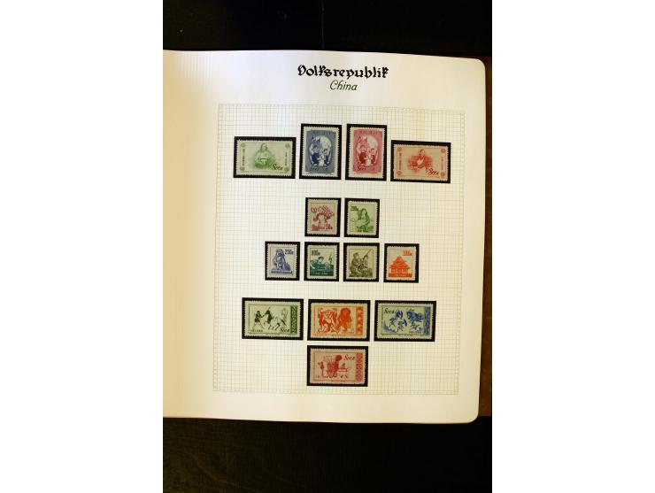 1949/58, postfrische Sammlung mit u.a. Mi.-Nr. 30, 31-34I, 35-48, 60-66, 67-76, Bl.1-6 etc., dazu Bürgerkriegsausgaben mit u.