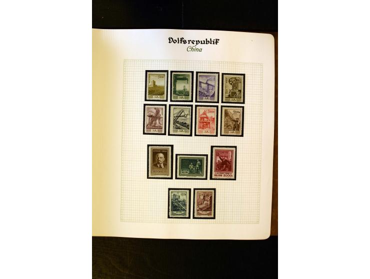 1949/58, postfrische Sammlung mit u.a. Mi.-Nr. 30, 31-34I, 35-48, 60-66, 67-76, Bl.1-6 etc., dazu Bürgerkriegsausgaben mit u.