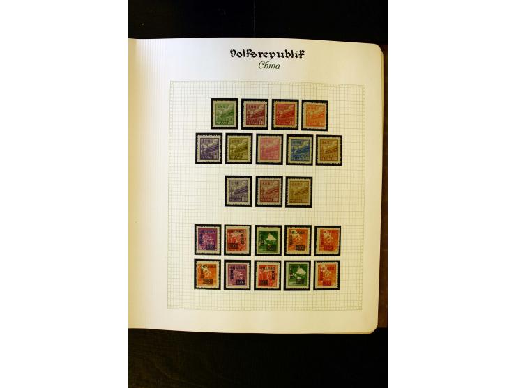 1949/58, postfrische Sammlung mit u.a. Mi.-Nr. 30, 31-34I, 35-48, 60-66, 67-76, Bl.1-6 etc., dazu Bürgerkriegsausgaben mit u.