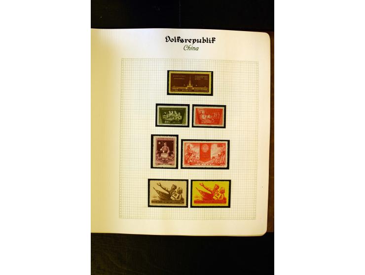 1949/58, postfrische Sammlung mit u.a. Mi.-Nr. 30, 31-34I, 35-48, 60-66, 67-76, Bl.1-6 etc., dazu Bürgerkriegsausgaben mit u.