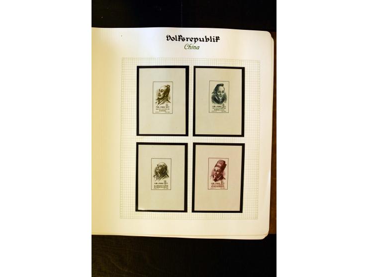 1949/58, postfrische Sammlung mit u.a. Mi.-Nr. 30, 31-34I, 35-48, 60-66, 67-76, Bl.1-6 etc., dazu Bürgerkriegsausgaben mit u.