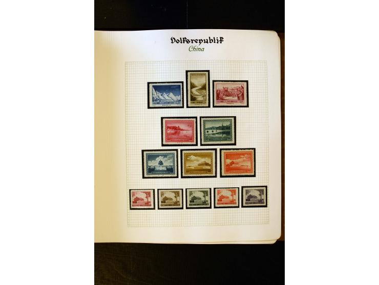 1949/58, postfrische Sammlung mit u.a. Mi.-Nr. 30, 31-34I, 35-48, 60-66, 67-76, Bl.1-6 etc., dazu Bürgerkriegsausgaben mit u.