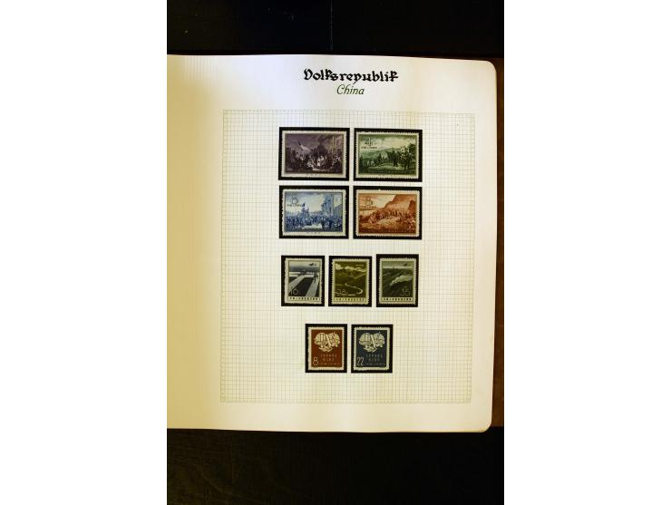 1949/58, postfrische Sammlung mit u.a. Mi.-Nr. 30, 31-34I, 35-48, 60-66, 67-76, Bl.1-6 etc., dazu Bürgerkriegsausgaben mit u.